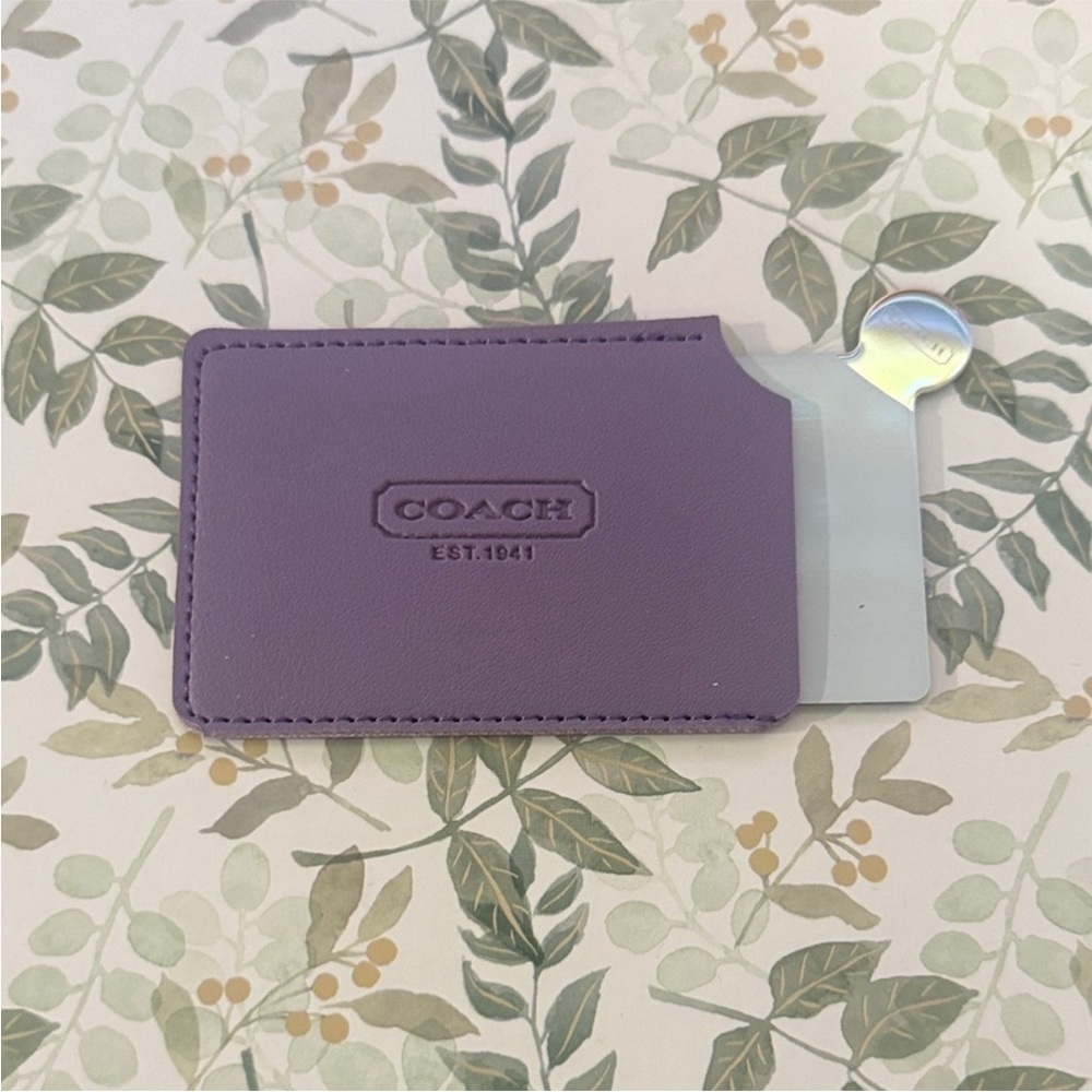 Coach Lavender Card Sleeve